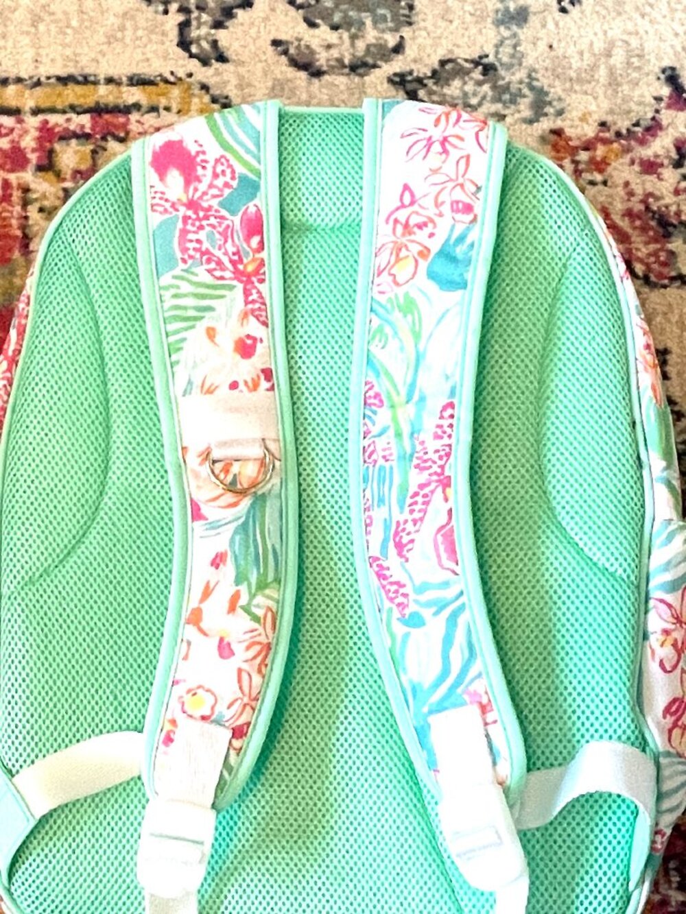 Lilly Pulitzer Viva Flora Large Backpack-EUC - Picture 12 of 16